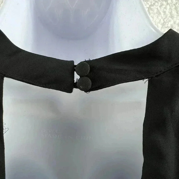 Lulus NWT M Black Slip Dress Lace Hem Halter Neck Romantic Goth Witchy Coquette - Picture 11 of 16